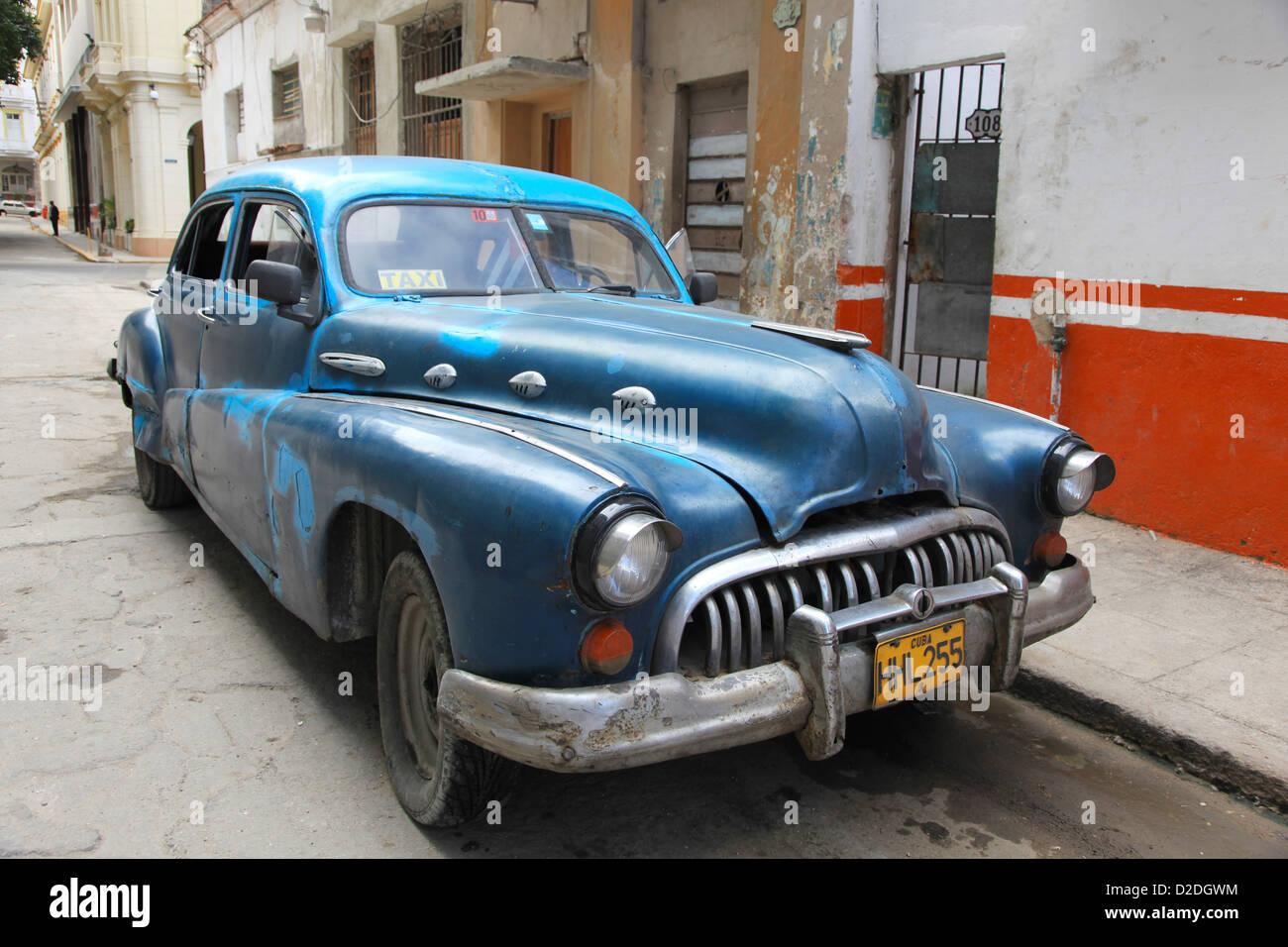 Classic American Vintage Cars in Havana Cuba Stock Photo
