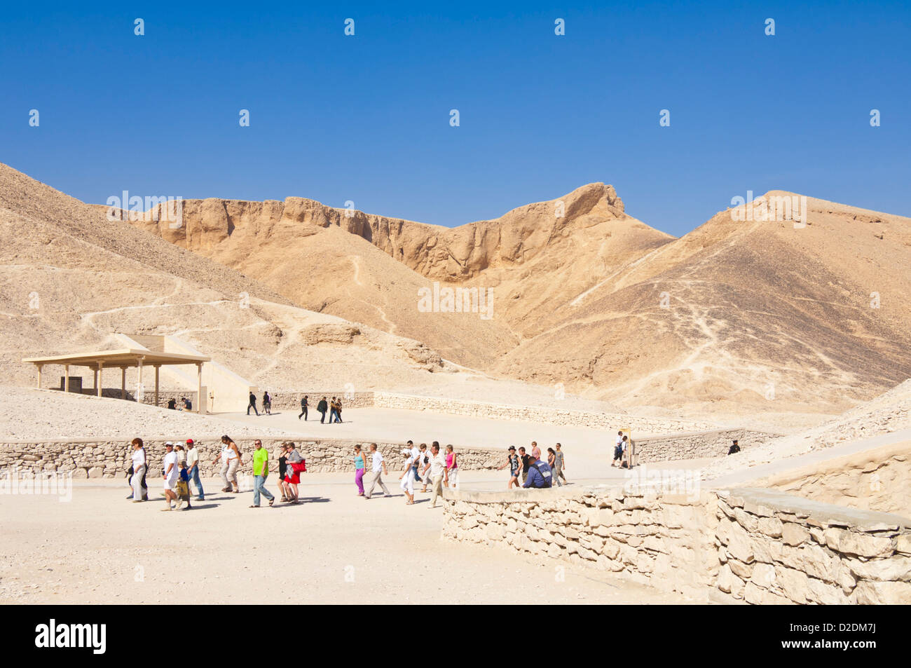 Entrance to the tomb of the pharaoh Rameses IV Valley of the Kings West bank of the river Nile near Luxor Egypt Middle East Stock Photo