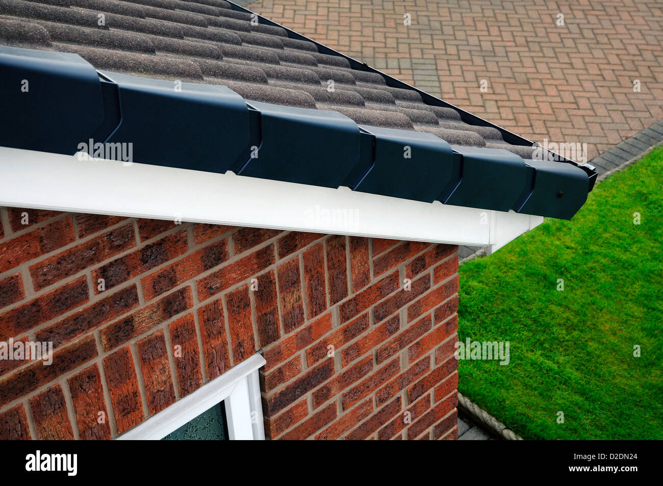 roof edge cladding Stock Photo