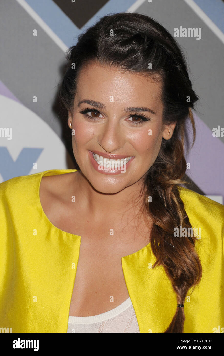 LEA MICHELE US singer and film actress in January 2013. Photo Jeffrey Mayer Stock Photo
