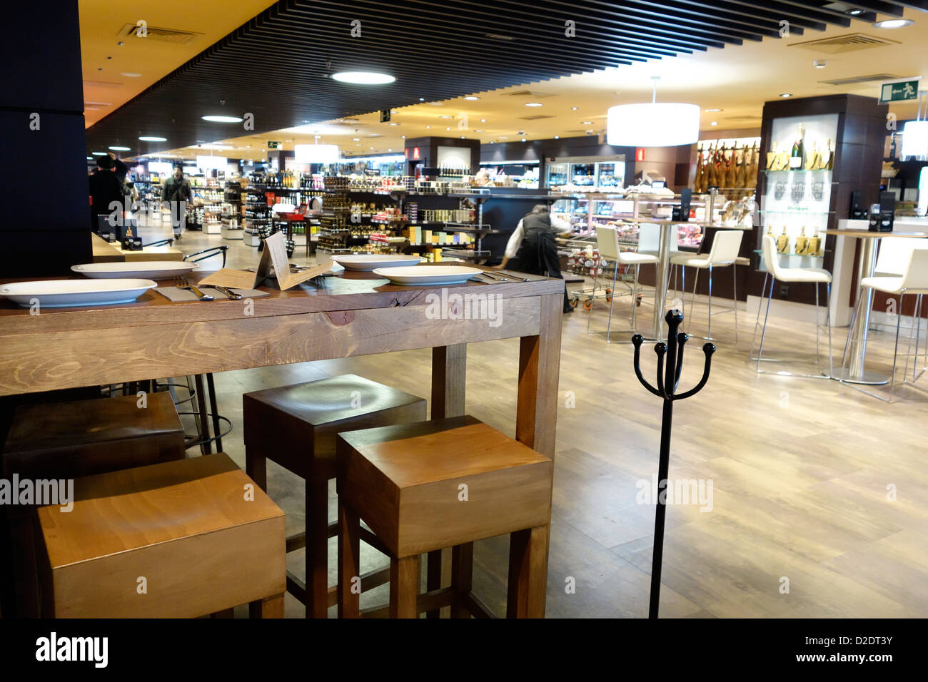 madrid spain corte ingles gourmet experience food shopping Stock Photo