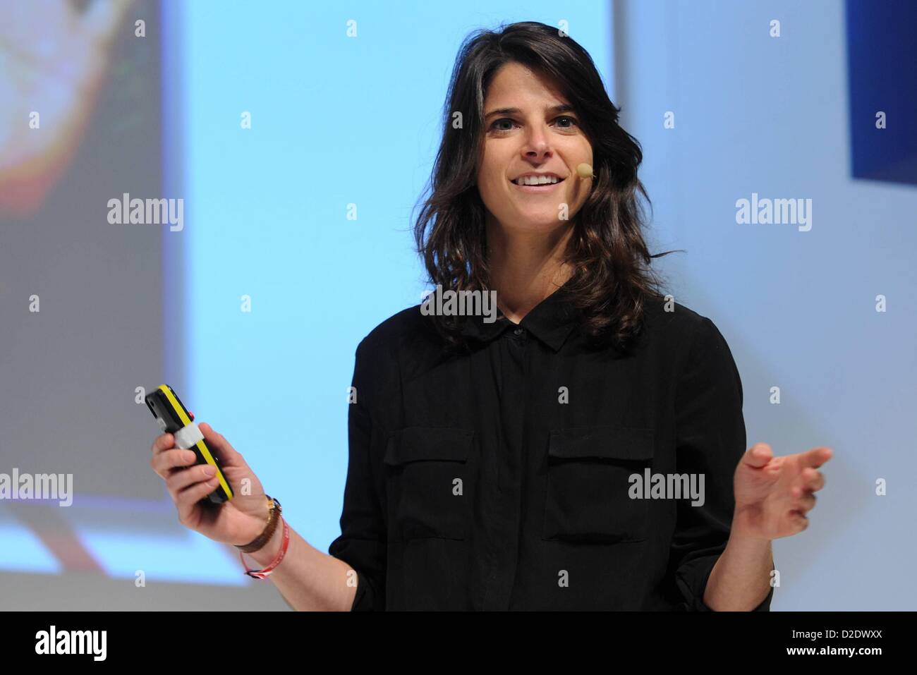 MUNICH/GERMANY - JANUARY 21: Robyn Shapiro (Lowline) speaks on the podium  during the Digital Life Design (DLD) Conference at the HVB Forum on January  21, 2013 in Munich, Germany. DLD is an