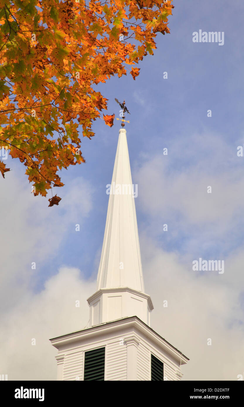 Church Steeple, Grafton, Vermont, USA Stock Photo