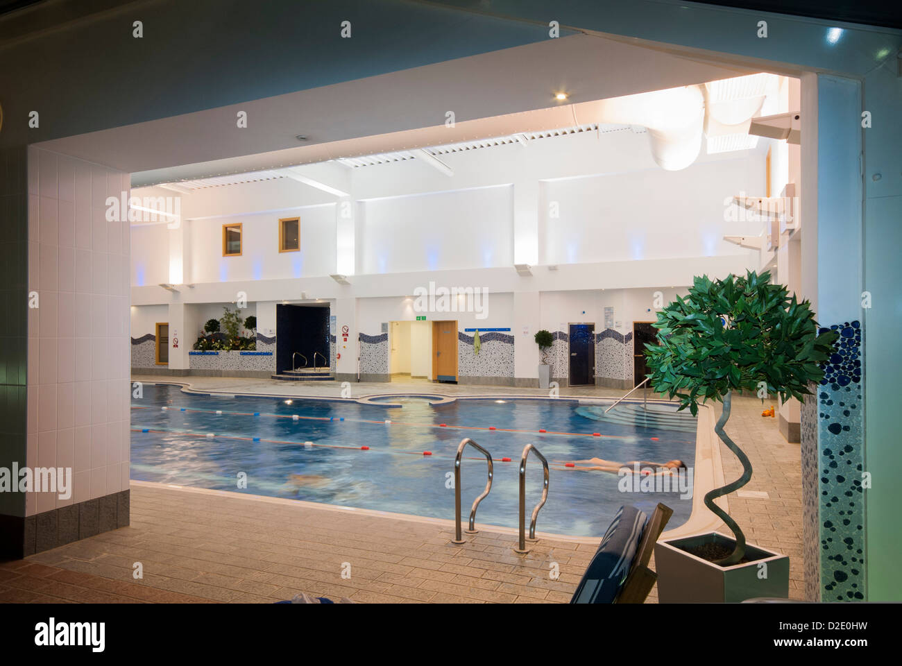 Hotel leisure centre swimming pool at De Vere Hotel Bournmouth Stock