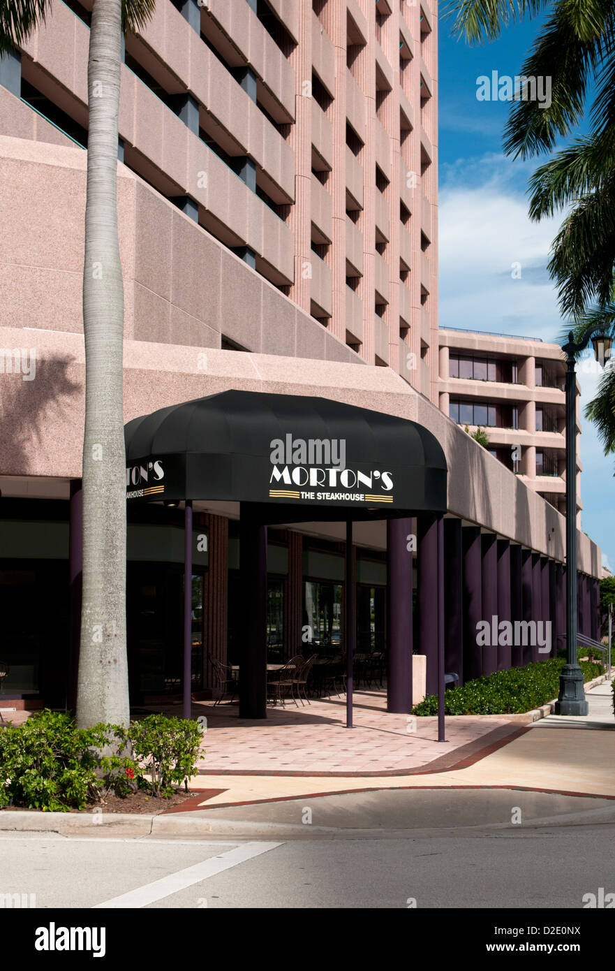 Morton's Steak House in West Palm Beach Florida Stock Photo Alamy