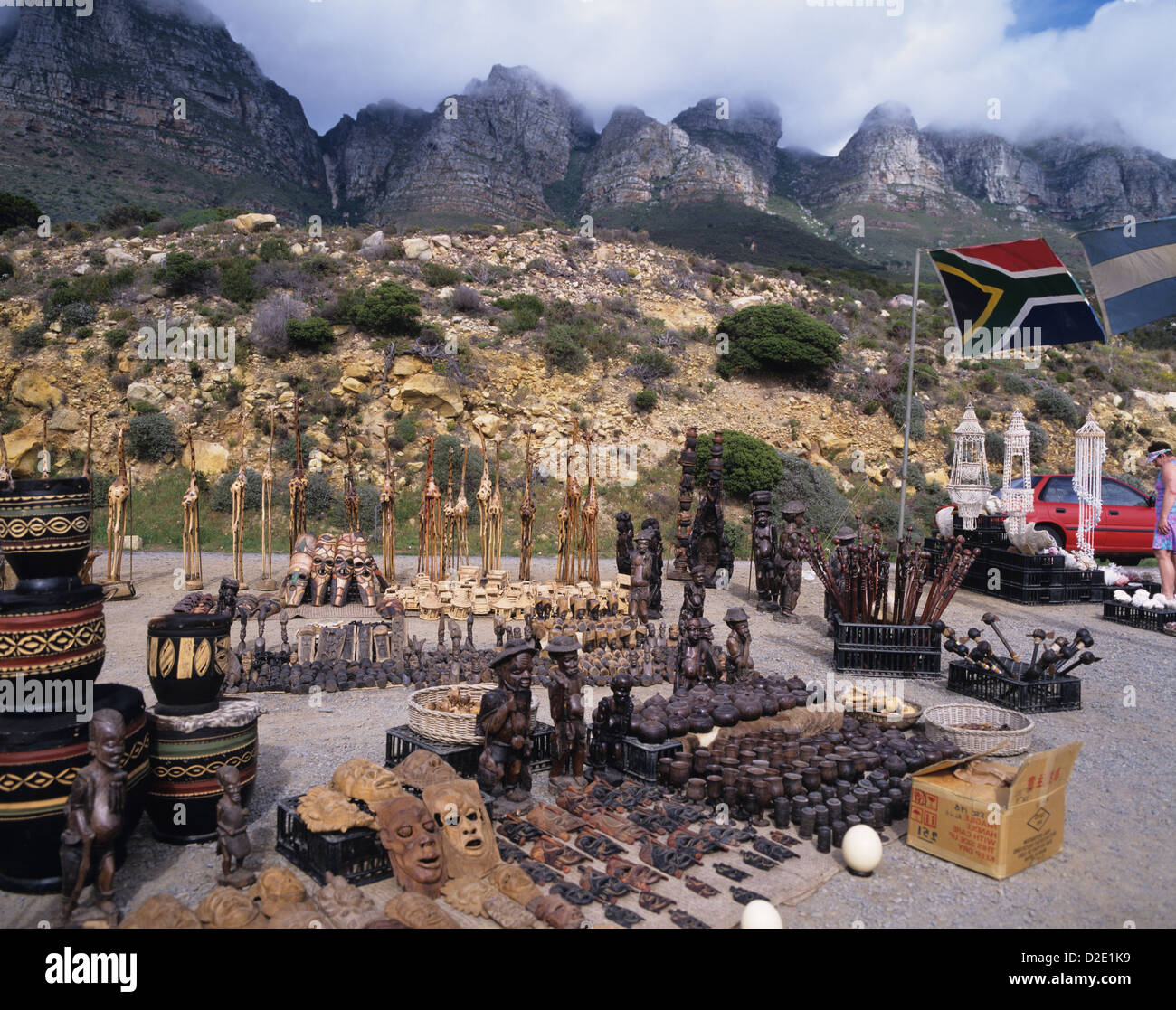 African souvenirs on sale, Cape Town, South Africa Stock Photo Alamy