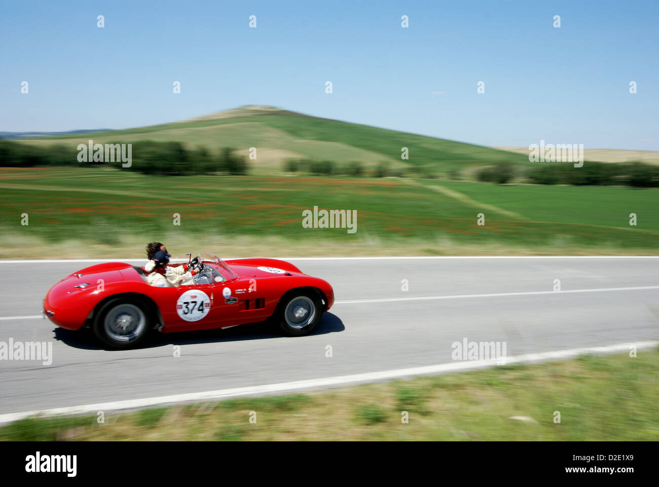 Mille Miglia Oldtimer Cabrio Toscany Italy Stock Photo Alamy
