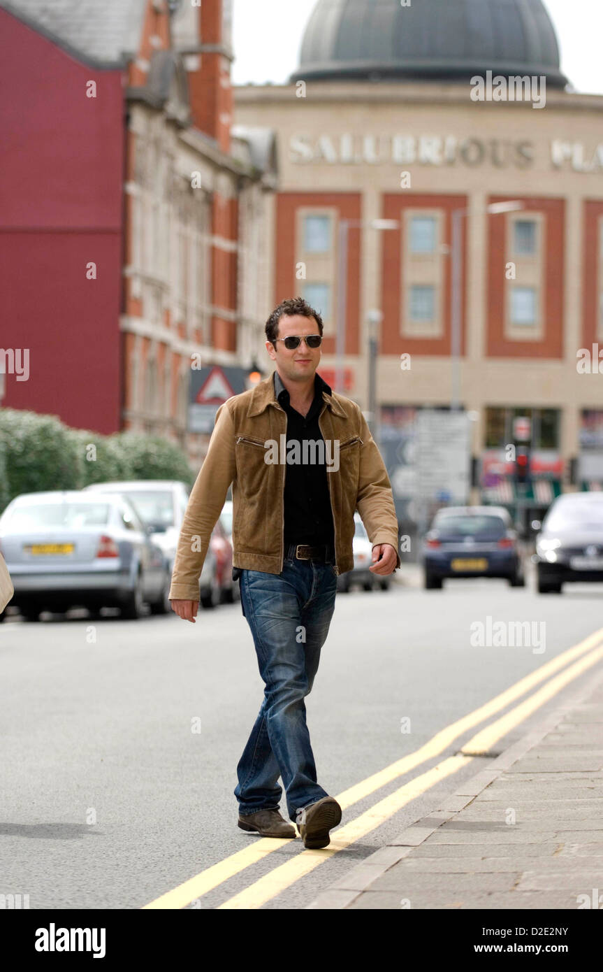 Welsh actor Matthew Rhys at the Dylan Thomas Centre in Swansea Stock(05)