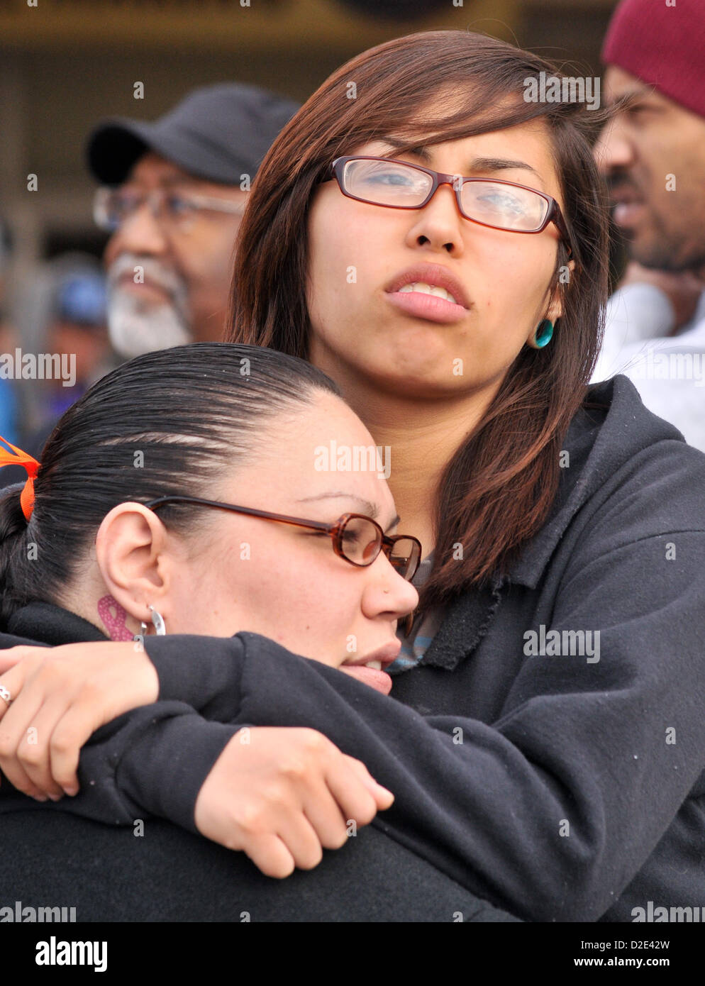 Jan. 21, 2013 - San Antonio, Texas, USA - Shanell Rupard (left) and ...