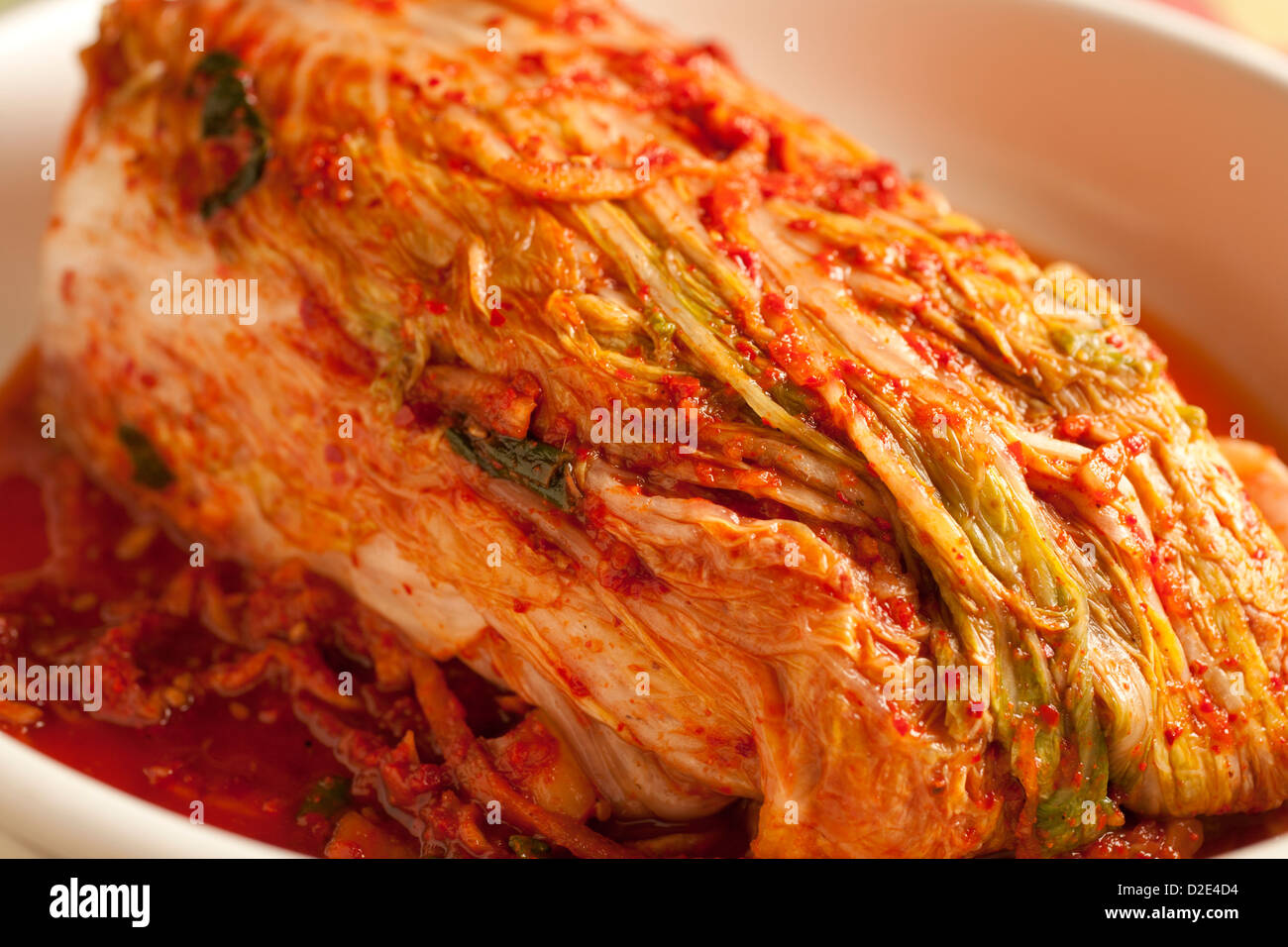 Whole Napa Cabbage Kimchi Stock Photo Alamy
