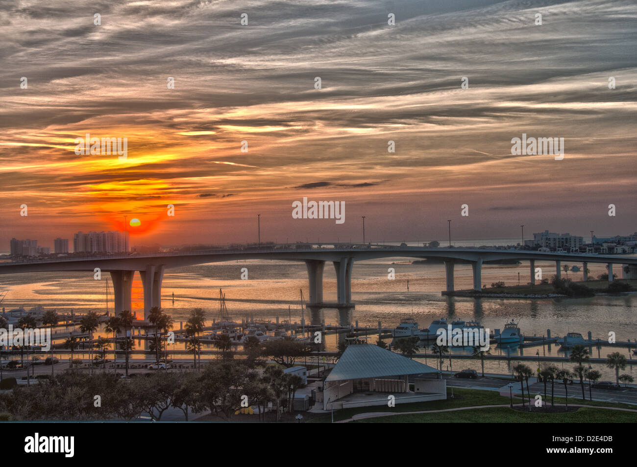 Photograph taken near sunset from the roof of the Clearwater Public ...