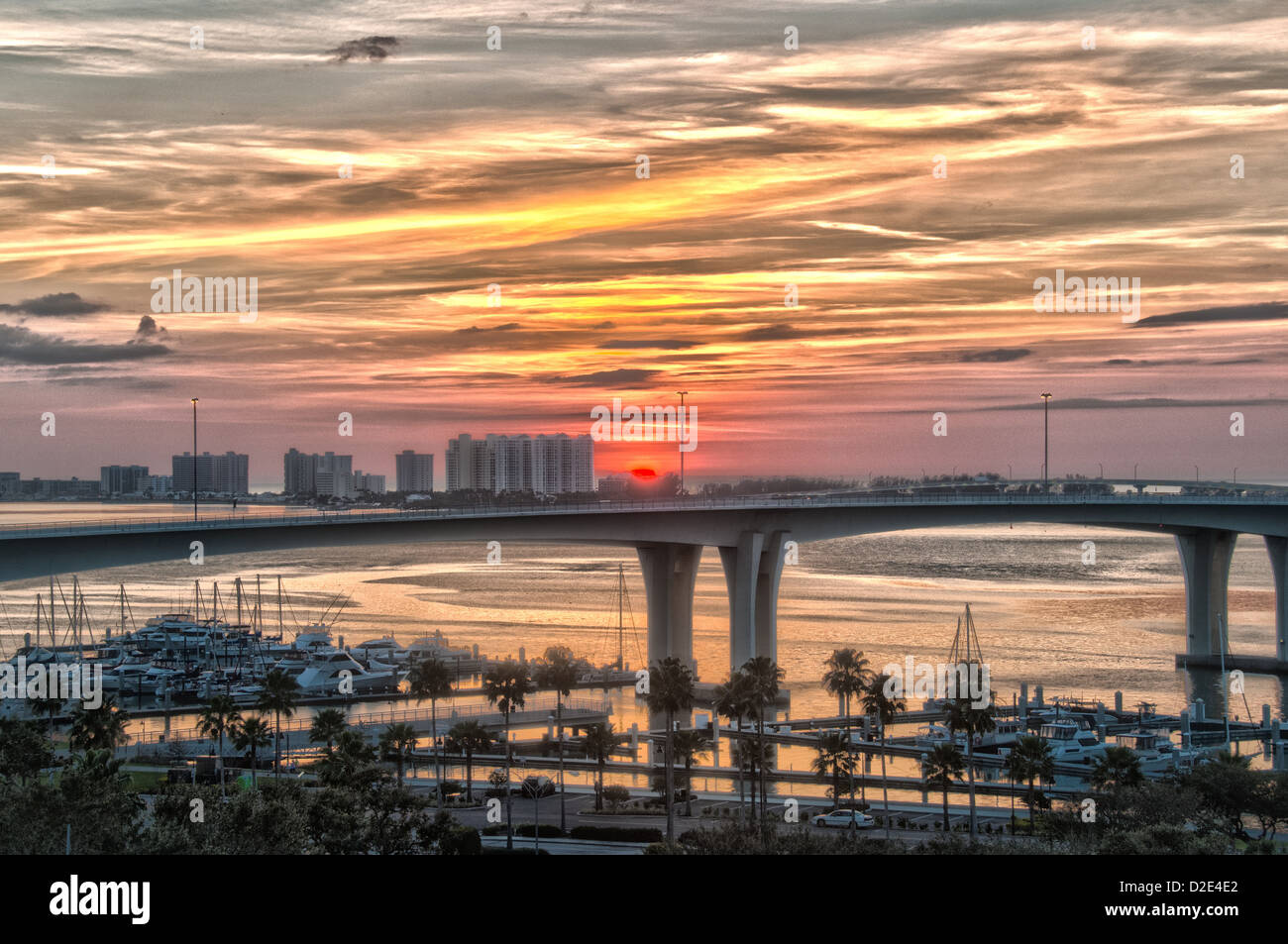 Photograph taken near sunset from the roof of the Clearwater Public ...