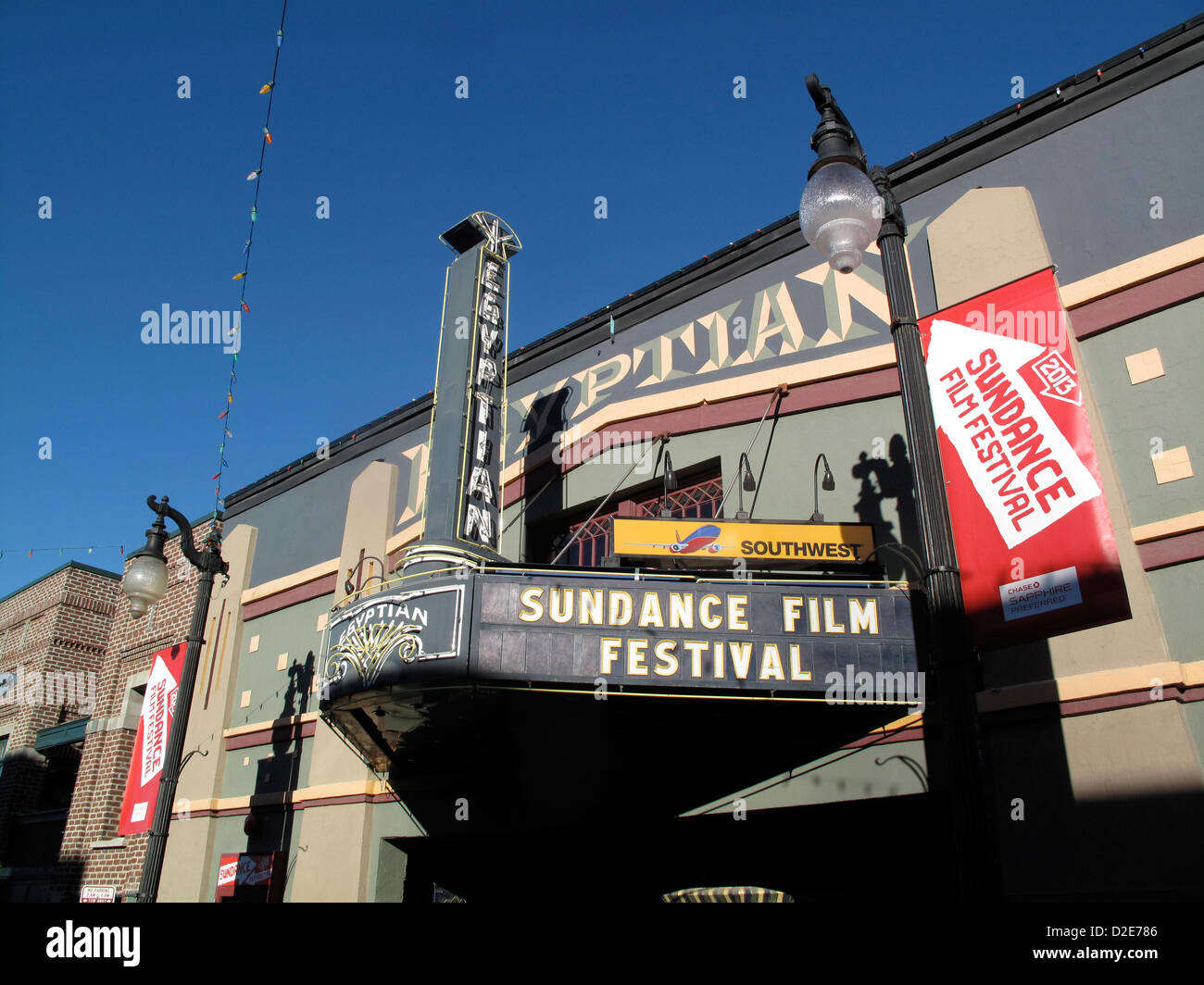 Egyptian theatre sundance street hires stock photography and images