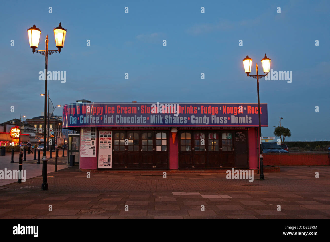 Ice cream shop, Marine Parade, sea front, Great Yarmouth, Norfolk, UK