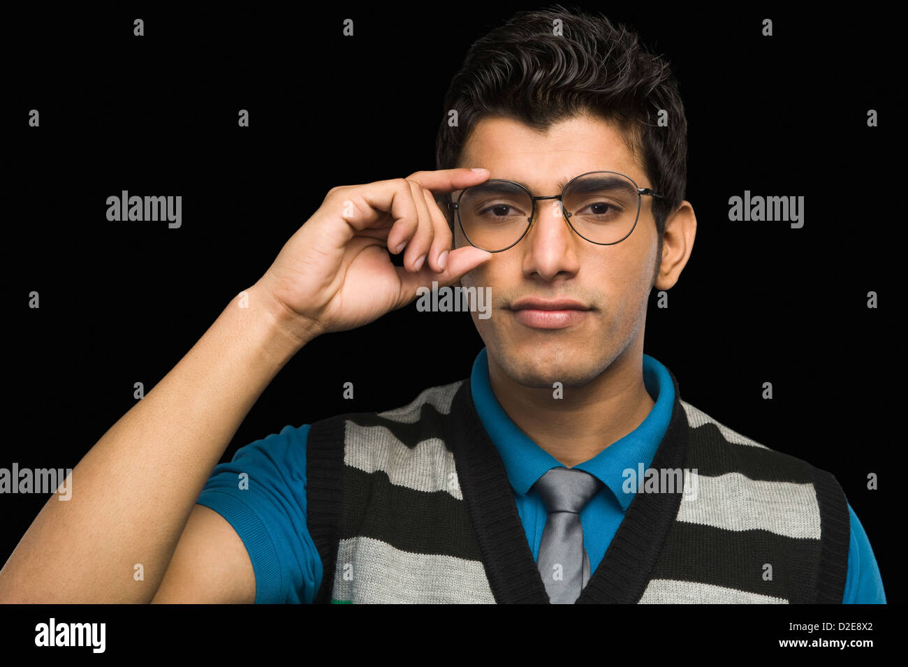 Portrait of a man wearing eyeglasses Stock Photo