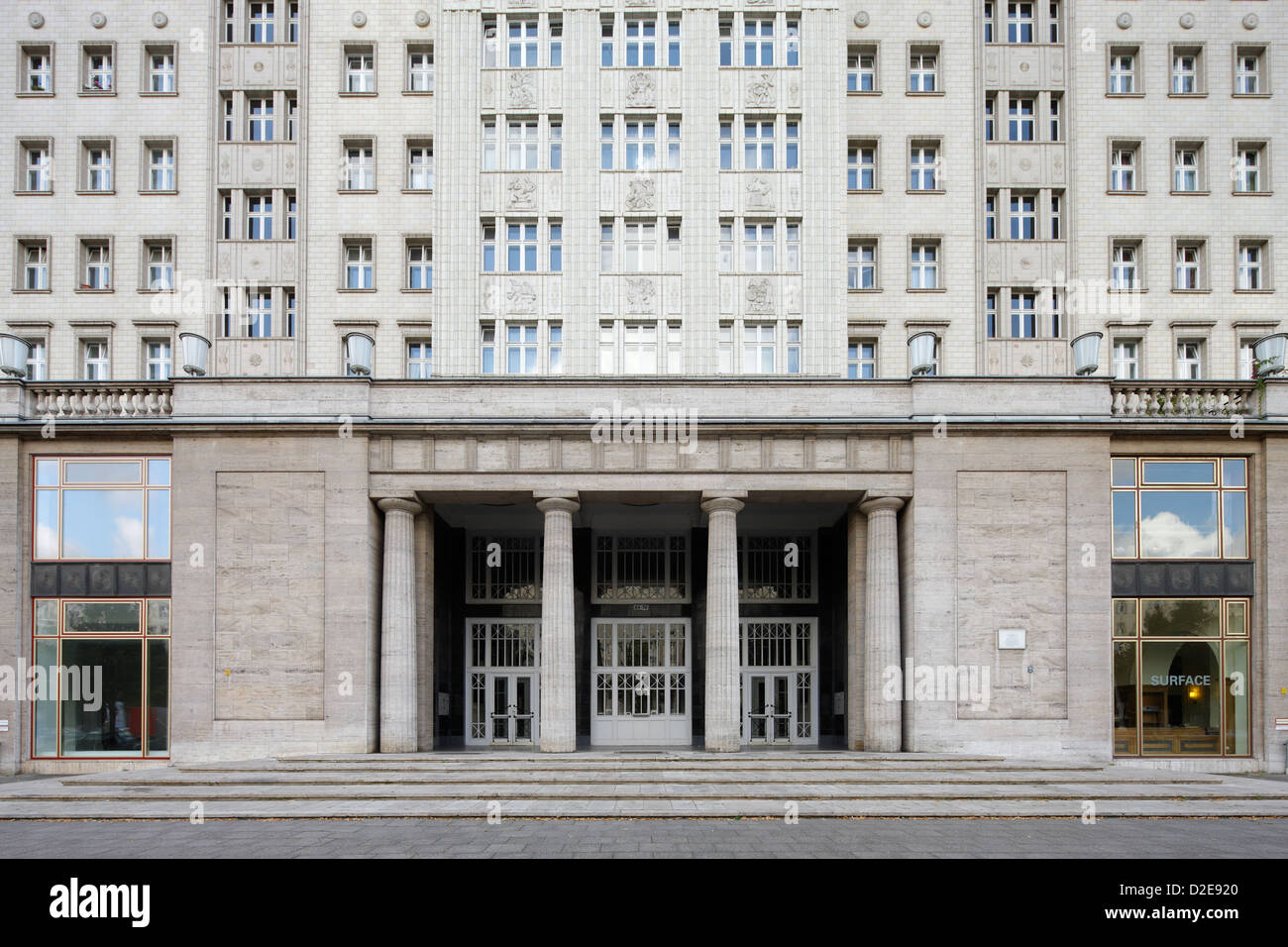 Berlin, Germany, residential buildings in the KarlMarxAllee in
