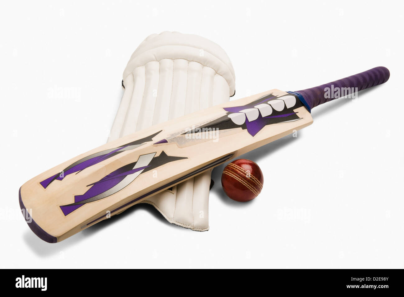 Close-up of cricket equipment Stock Photo - Alamy