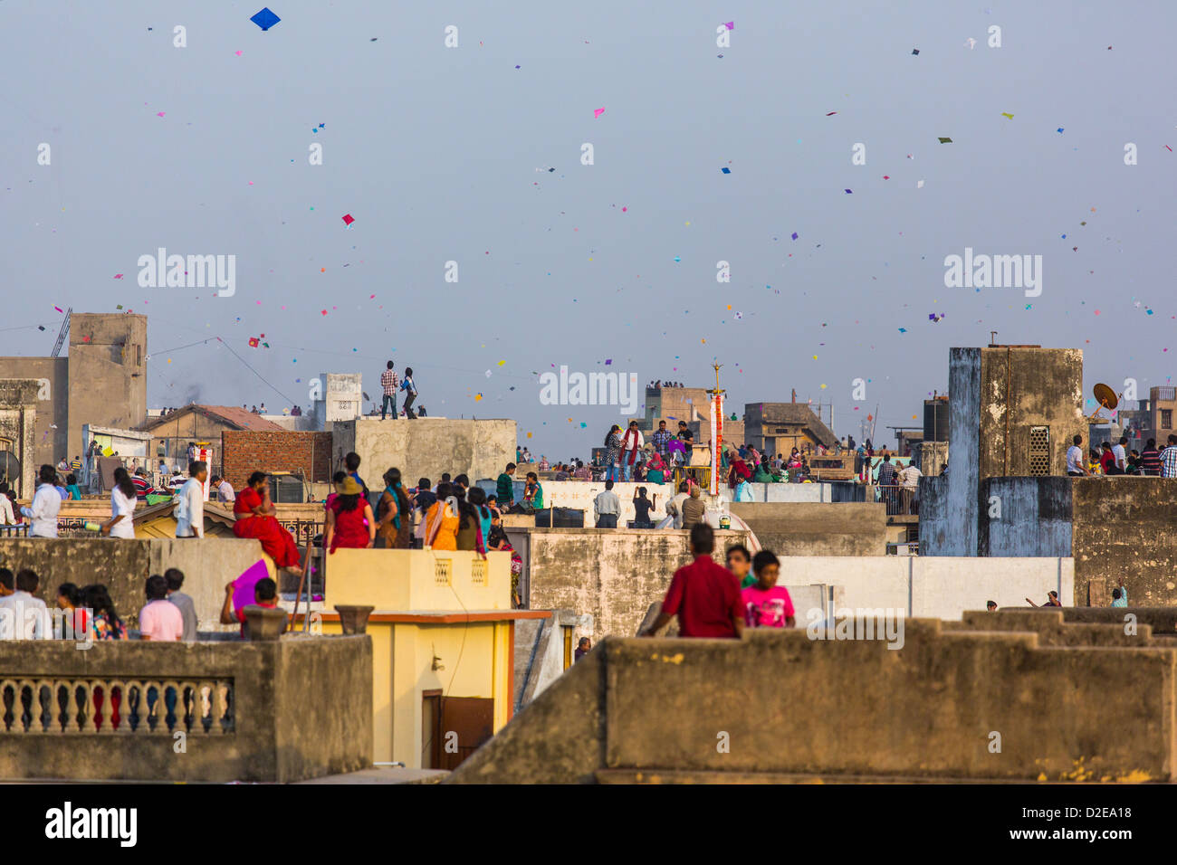 Kite Festival or Uttarayan in Ahmedabad, Gujarat, India Stock Photo Alamy