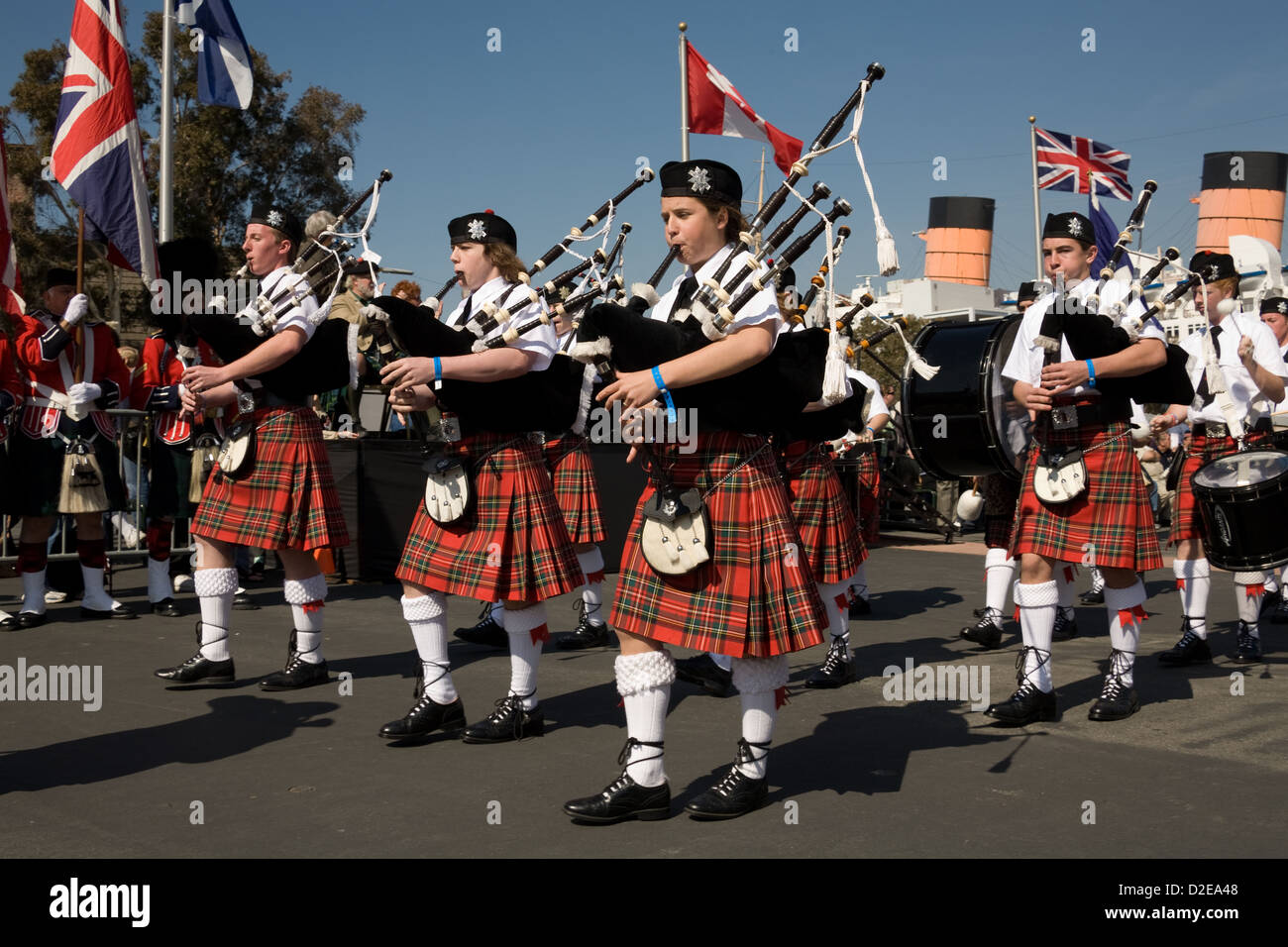 Bagpipes Parade At High Resolution Stock Photography and Images Alamy
