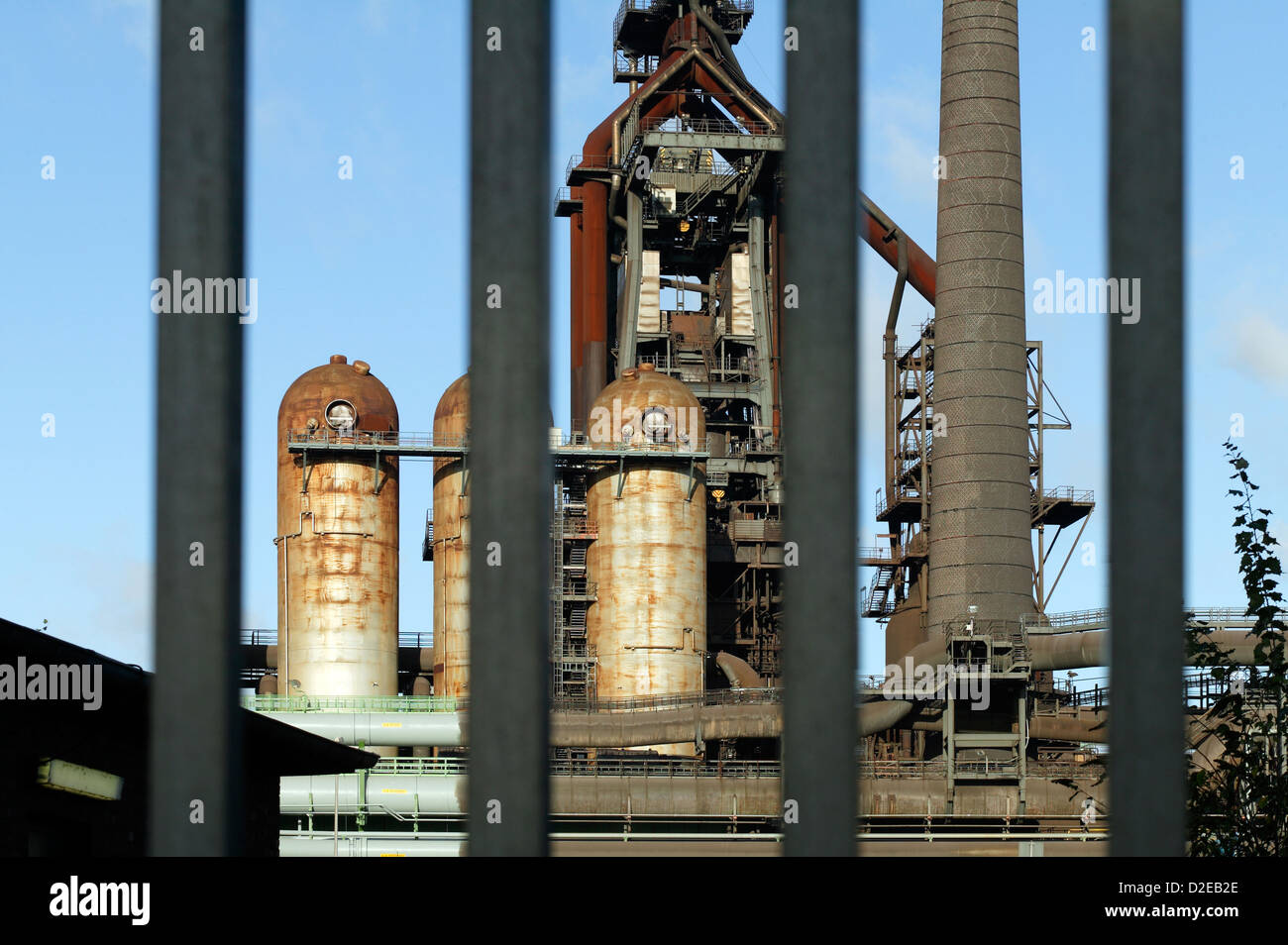 Duisburg, Germany, blast furnace 8 of ThyssenKrupp Steel AG Stock Photo