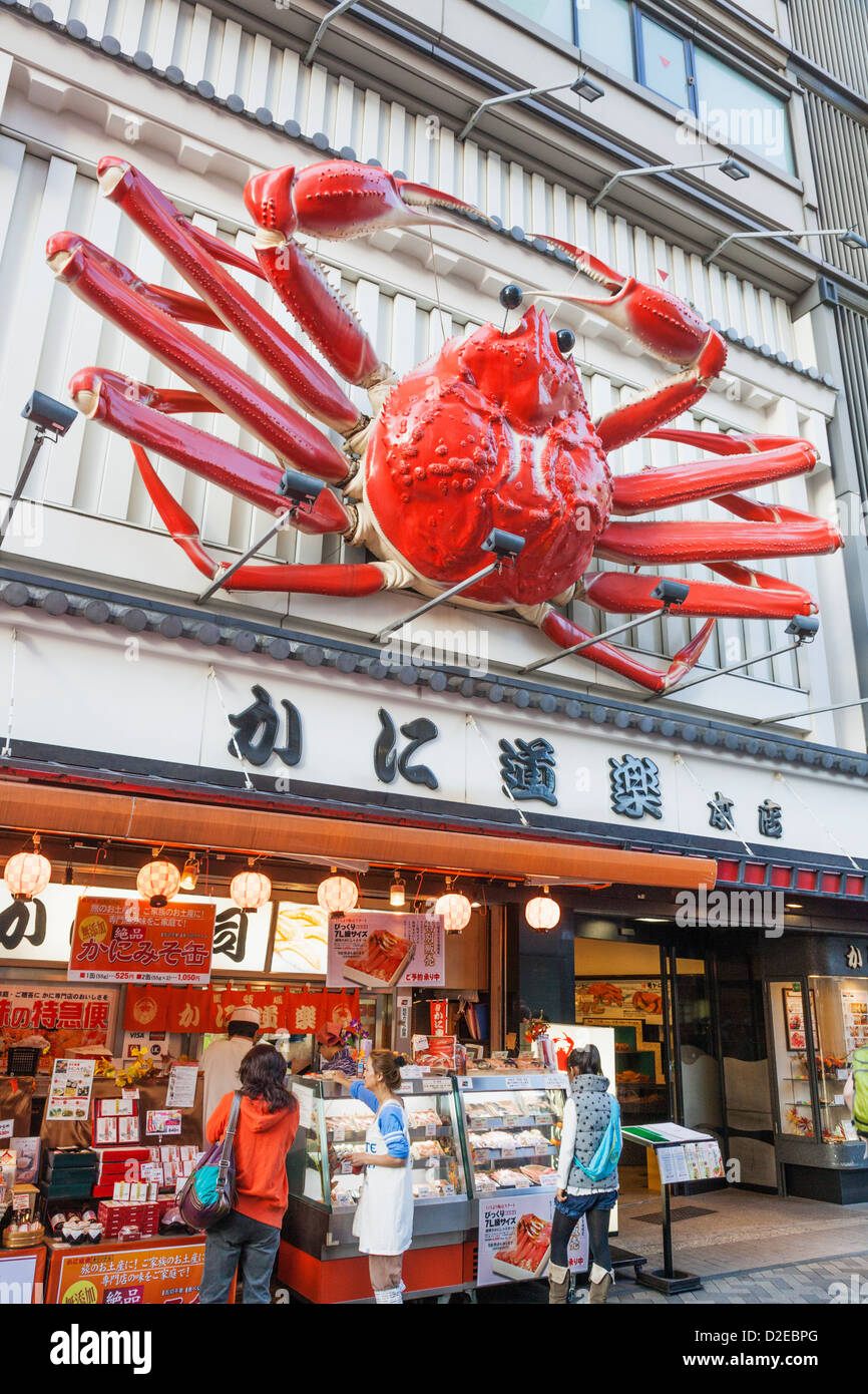 Japan Honshu Kansai Osaka Namba Dotombori Street Crab And Stock Photo Alamy
