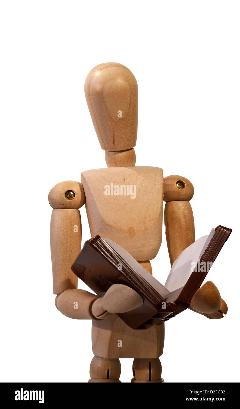 Lay figure wooden mannequin Wood action figure model Maniquí articulado de madera monigote muñeco de madera, Stock Photo