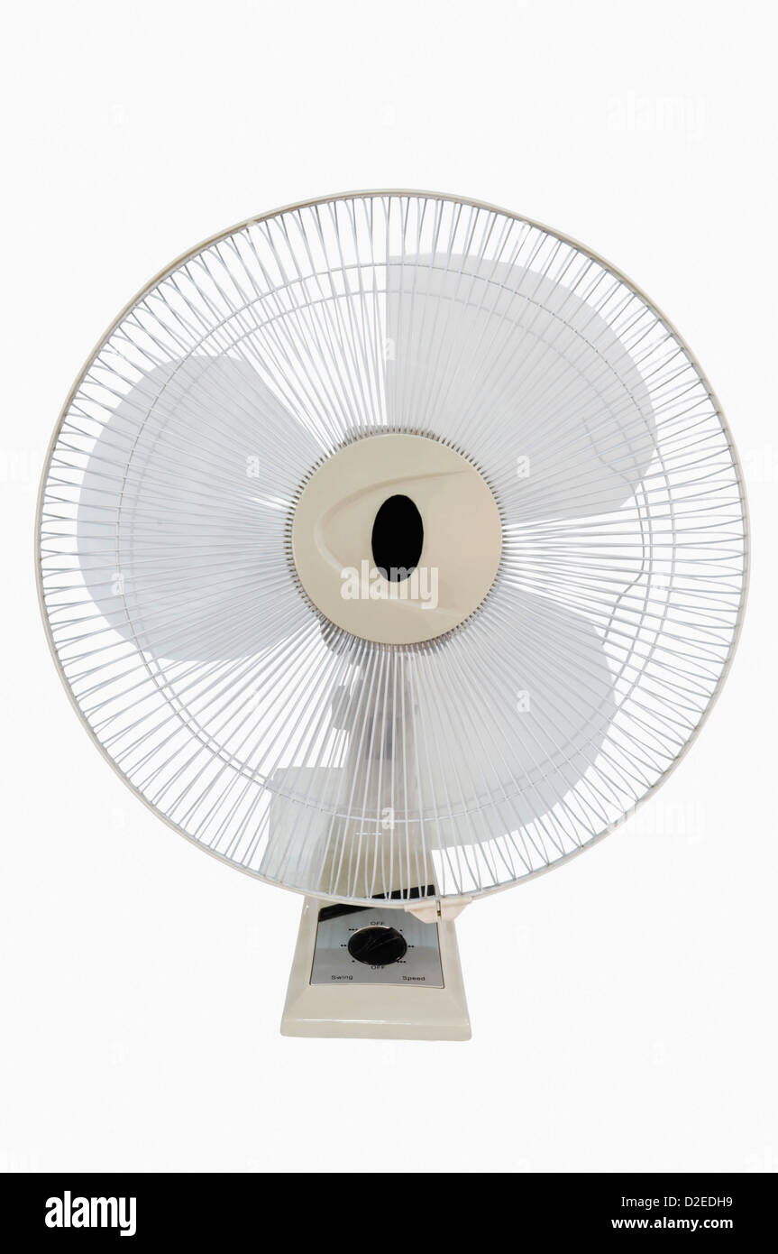 Closeup of an electric fan Stock Photo Alamy