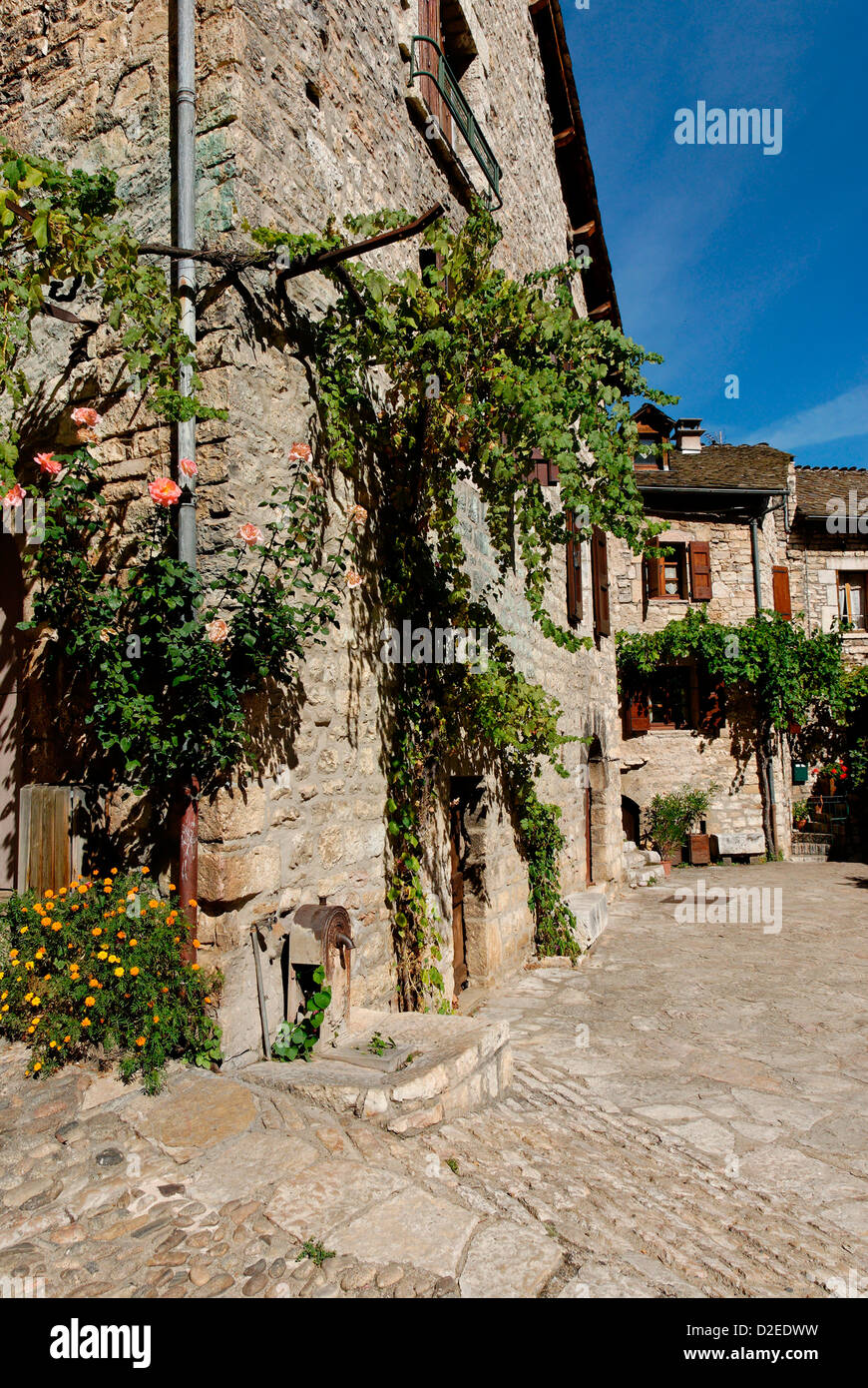 Lozere, Sainte Enimie in the du Tarn Stock Photo Alamy
