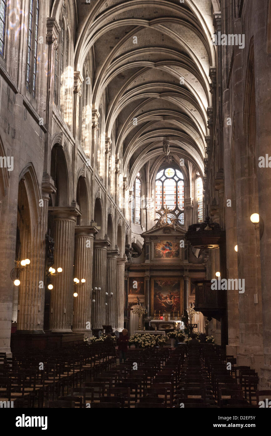 France, Paris, Saint-Nicolas-des-Champs Church Stock Photo - Alamy