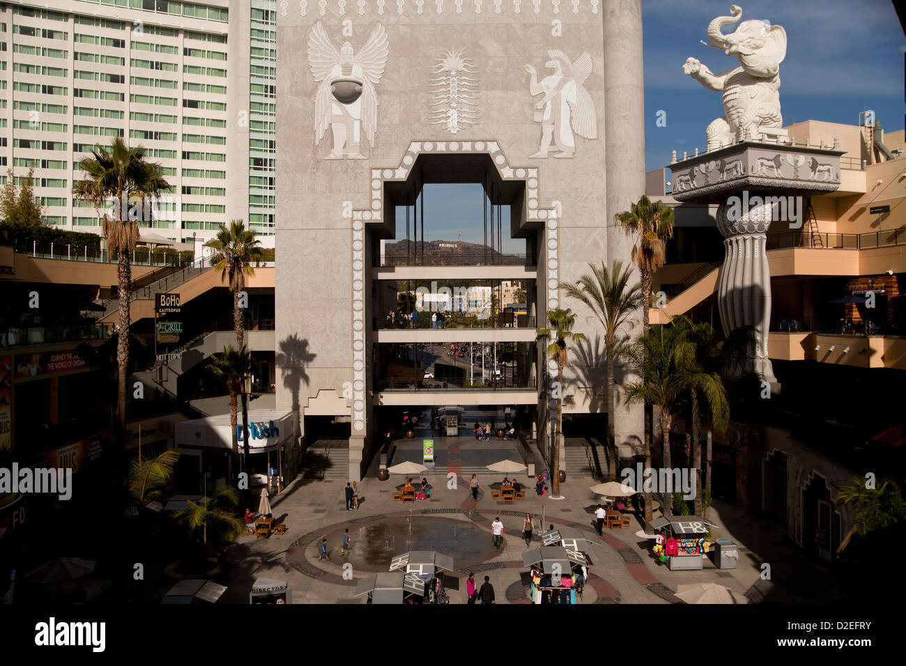 Hollywood & Highland Center in Hollywood, Los Angeles, California, United States of America, USA Stock Photo