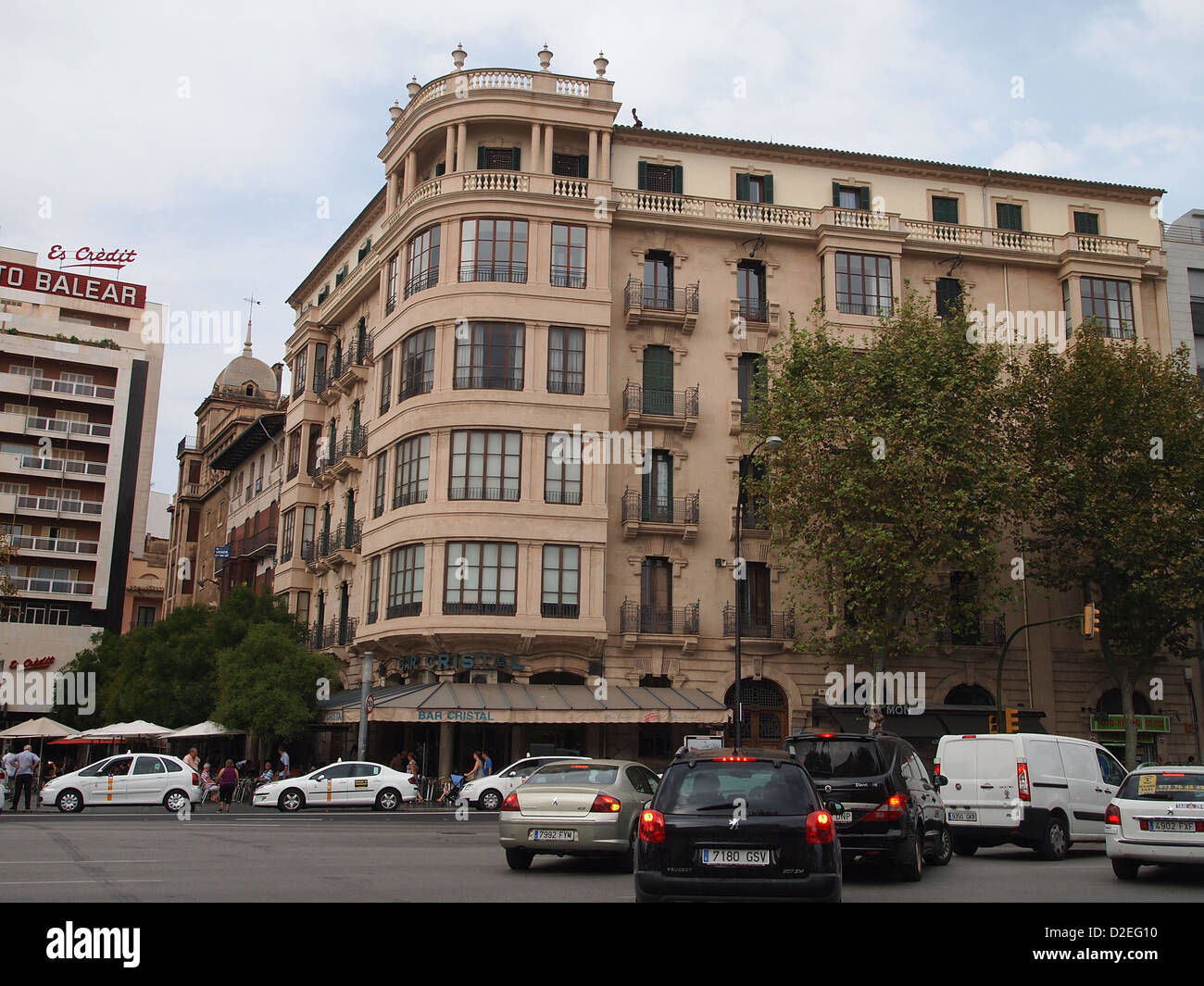Busy capital of Palma de Mallorca Stock Photo Alamy