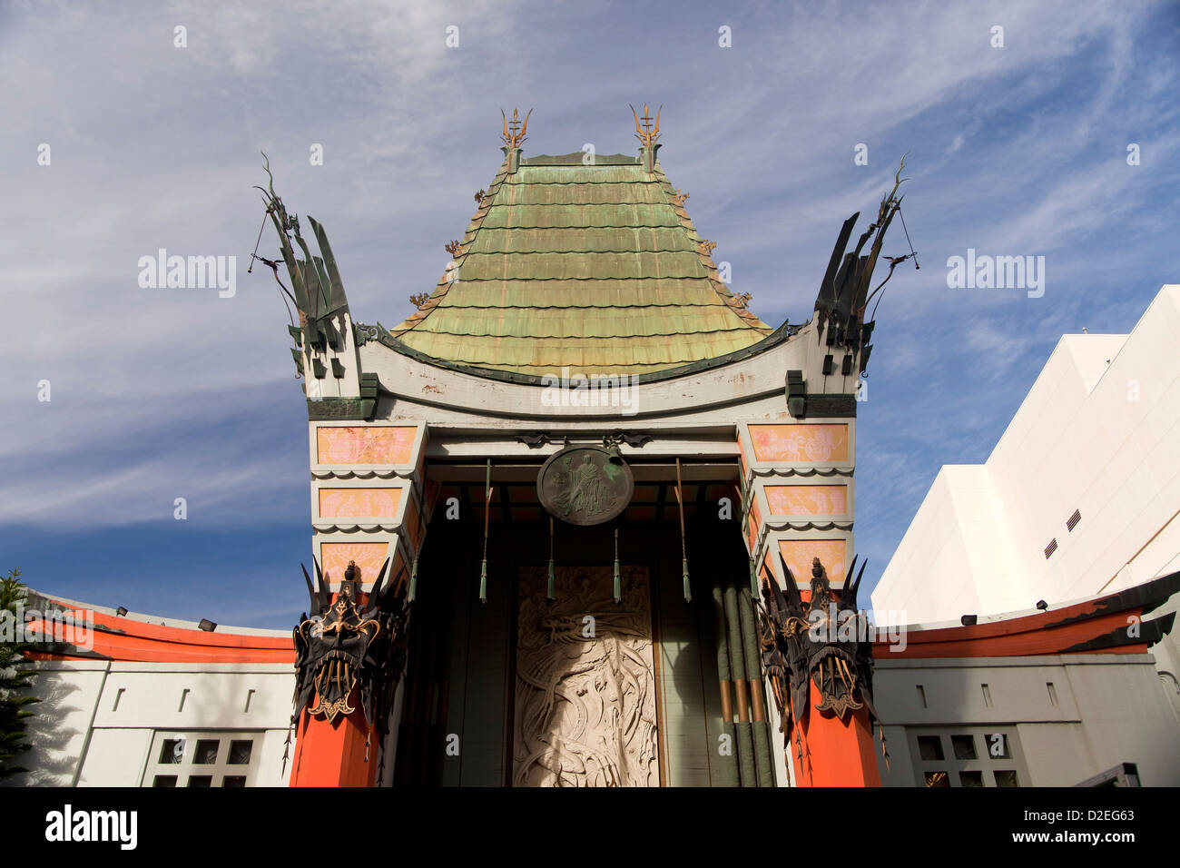 famous cinema Grauman’s Chinese Theatre in Hollywood, Los Angeles, California, United States of America, USA Stock Photo