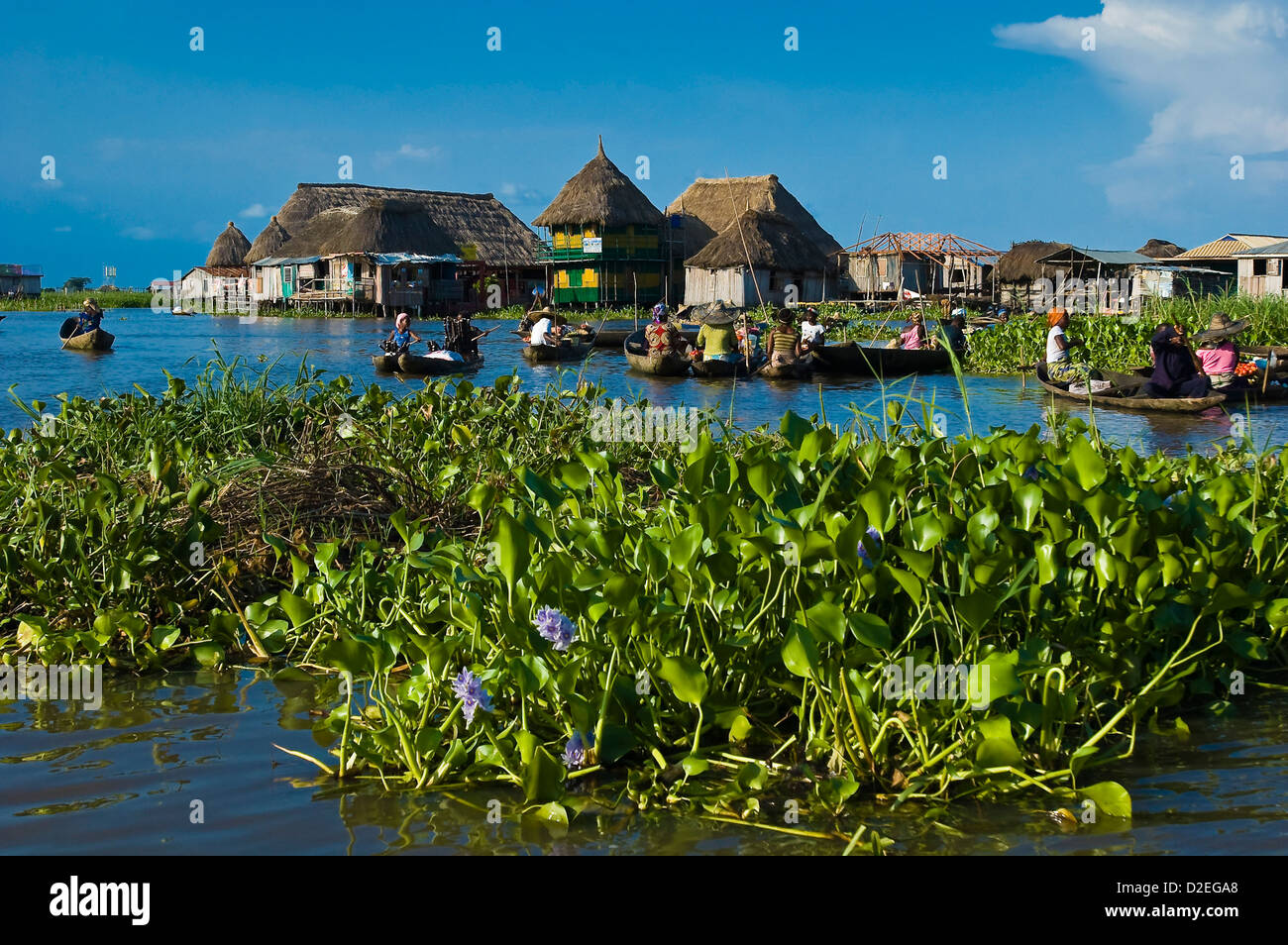 Ganvie - a village on the lake Ganvie - a village on the lake
