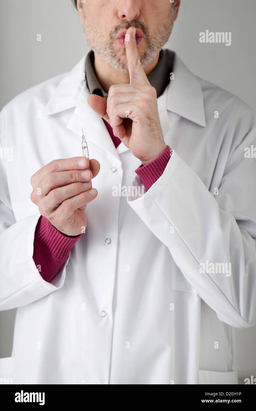 RESPECT OF MEDICAL SECRECY Stock Photo