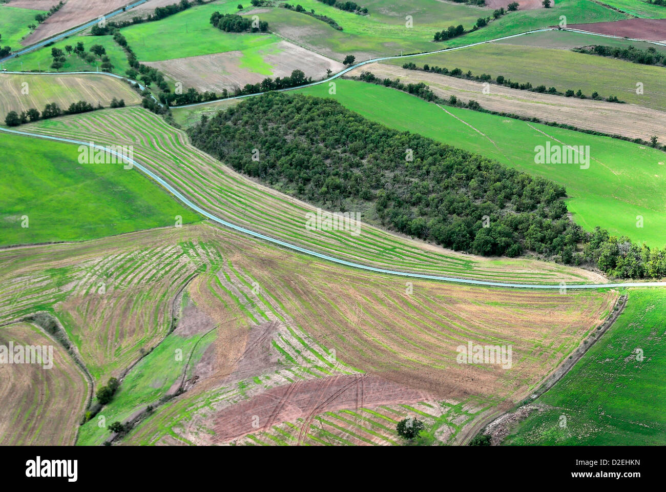 France Landscape rougier Camarès. Aerial view Stock Photo - Alamy