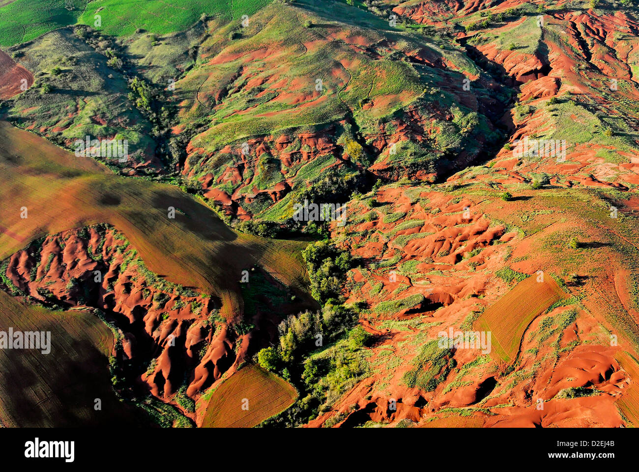 France, Landscape rougier Camarès. Aerial view Stock Photo - Alamy