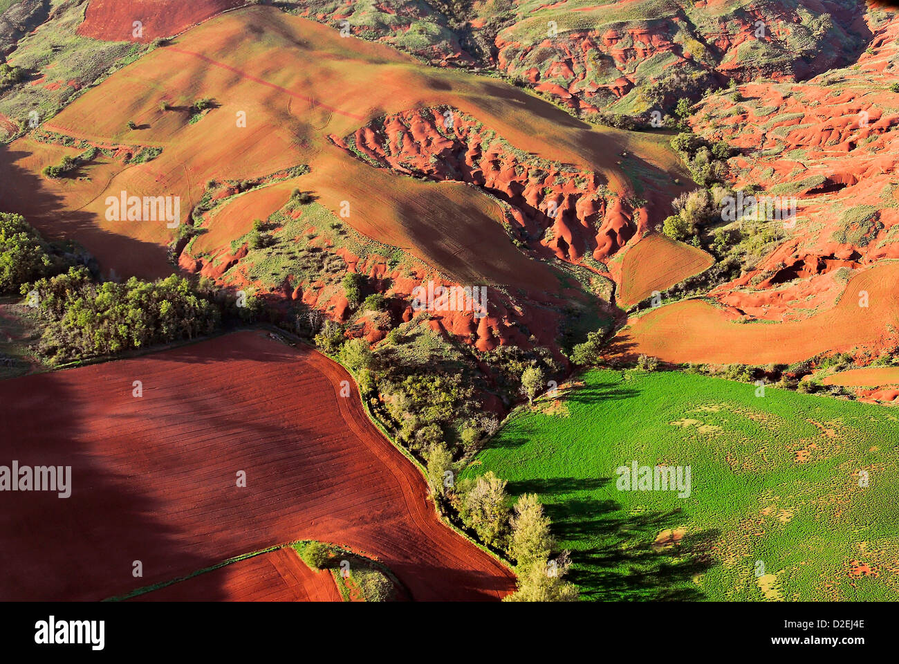 France, Landscape rougier Camarès. Aerial view Stock Photo - Alamy