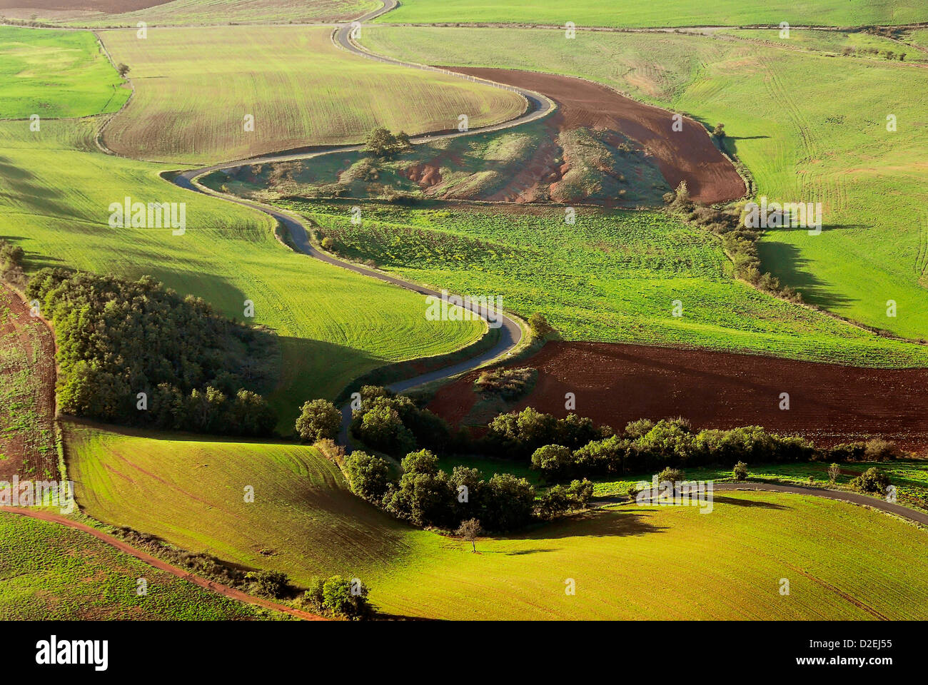 France, Landscape rougier Camarès. Aerial view Stock Photo - Alamy