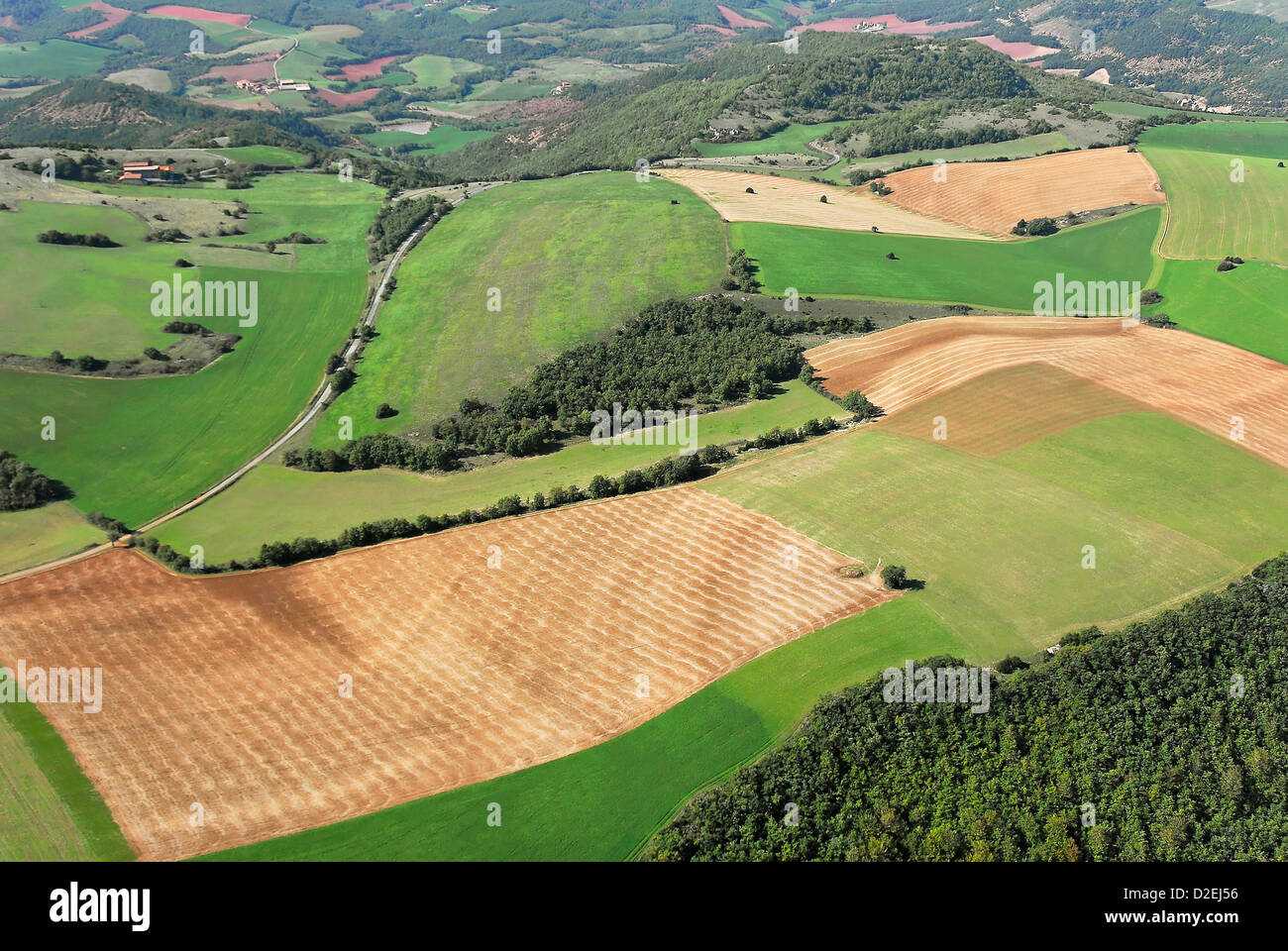 France, Landscape rougier Camarès. Aerial view Stock Photo - Alamy