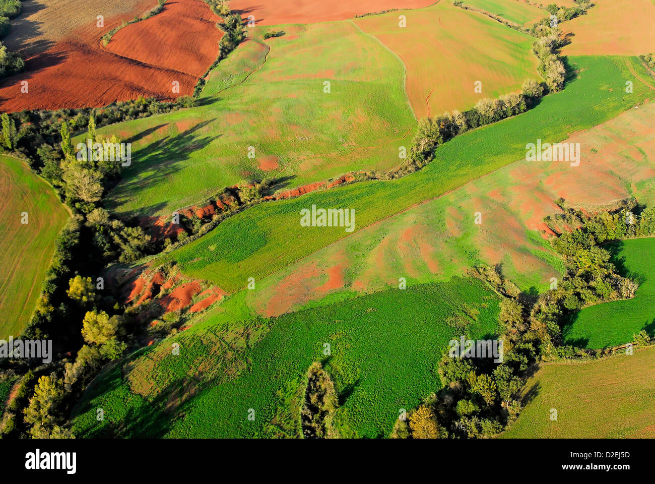 France, Landscape rougier Camarès. Aerial view Stock Photo - Alamy