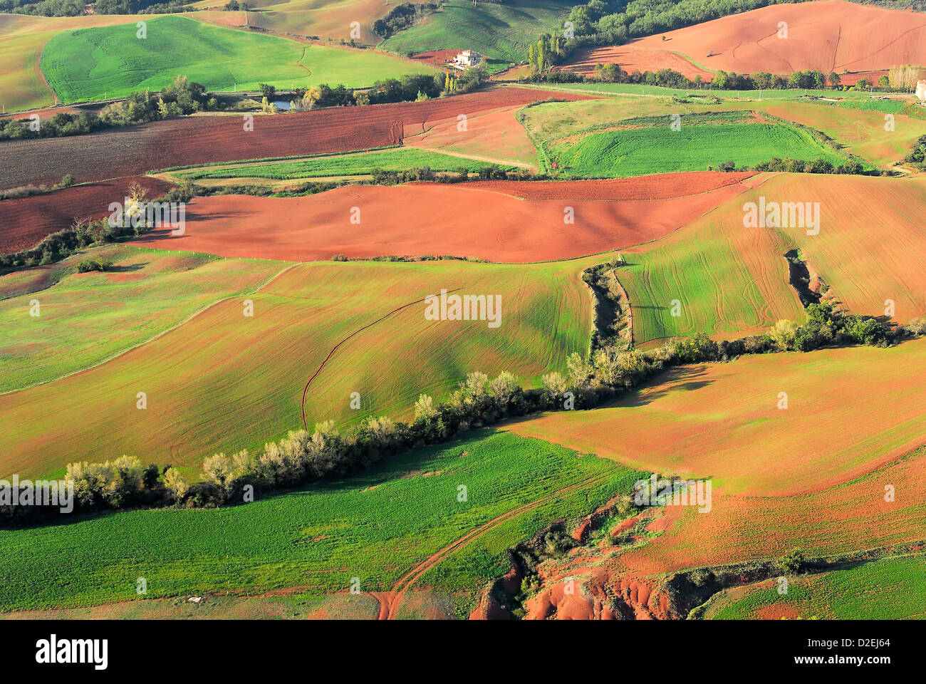 France, Landscape rougier Camarès. Aerial view Stock Photo - Alamy
