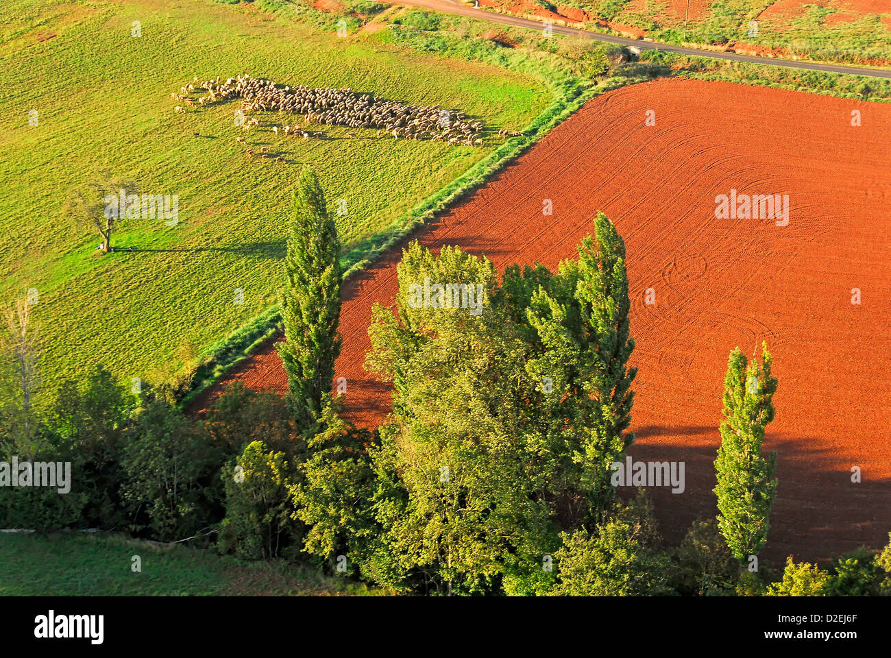 France, Landscape rougier Camarès. Aerial view Stock Photo - Alamy