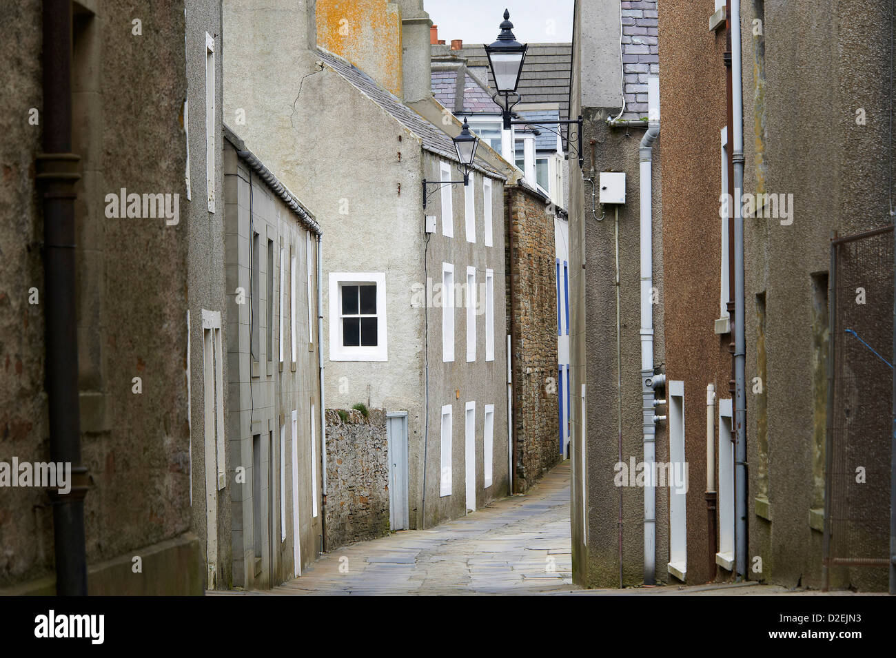 Stromness, a beautiful old historic town at the southern tip of Orkney, Northern Scotland Stock Photo