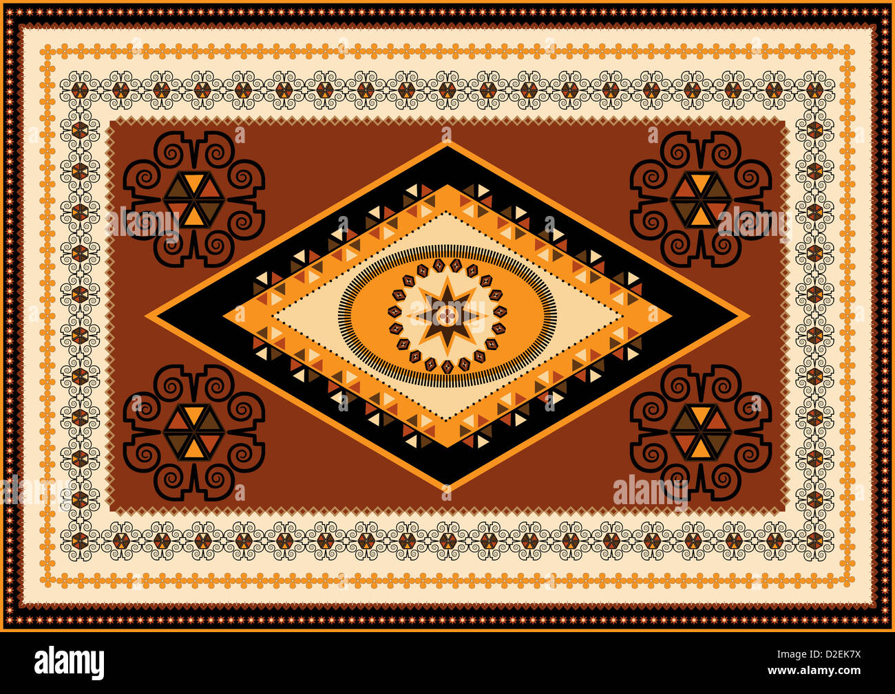 Oriental rug designs hi-res stock photography and images - Alamy