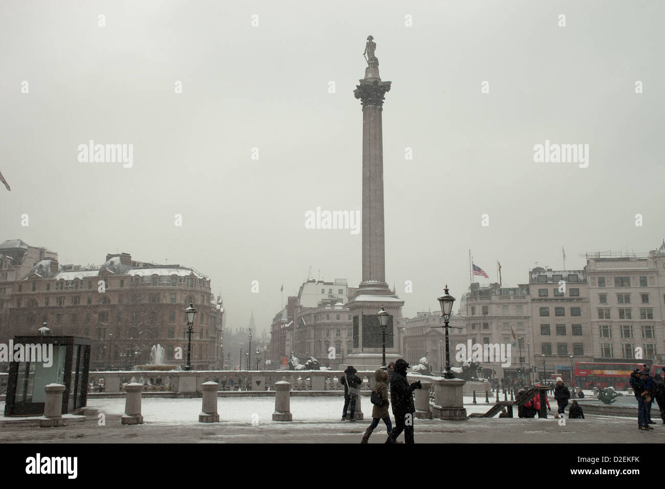London in Winter Stock Photo