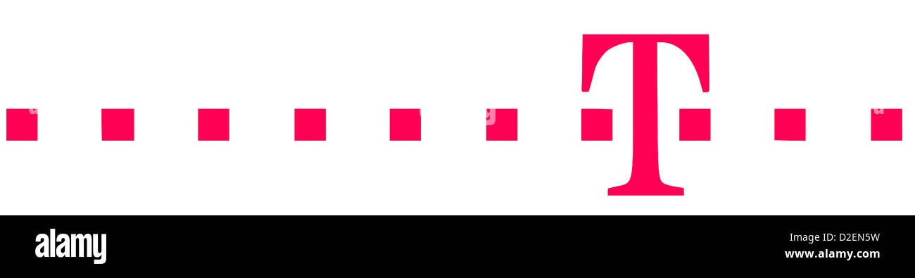 Logo of the German telecommunications company Deutsche Telekom AG based in  Bonn. Stock Photo