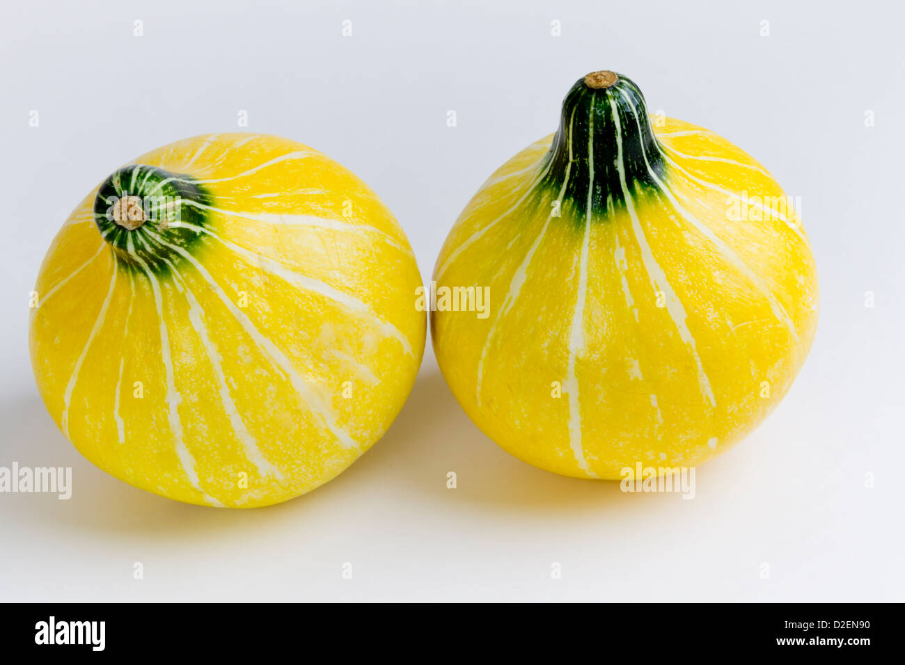 Pair of yellow gourds Stock Photo Alamy