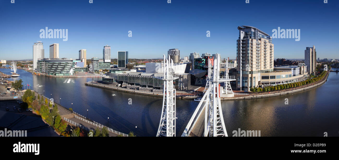 Lowry Outlet mall and Lowry Theatre Salford Quays part of the Media