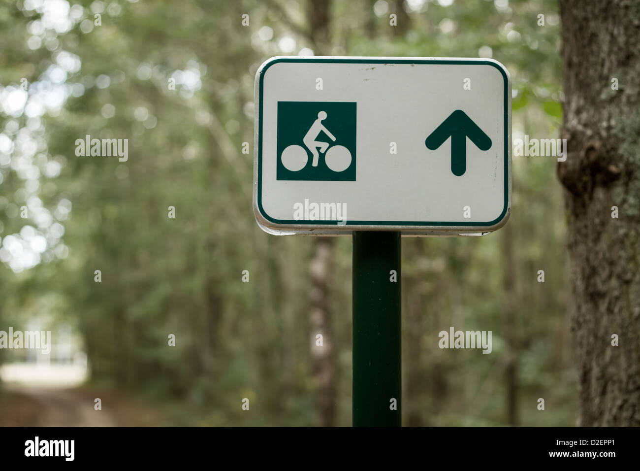 Bike sign. Stock Photo