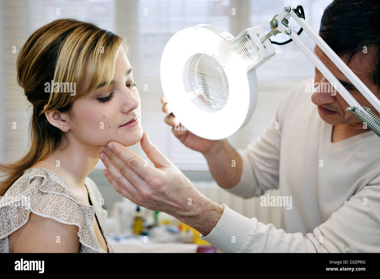 Dermatology Symptomatology Wom Stock Photo Alamy